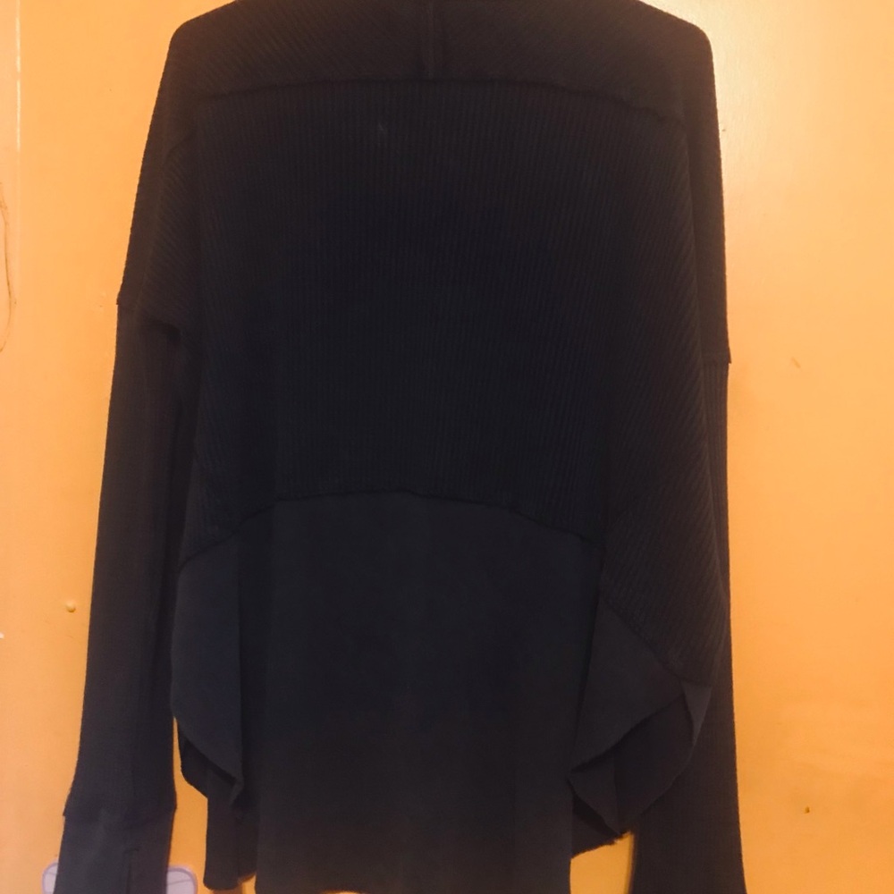 We The Free Brownish Black ( Brack/ espresso) V-Neck Sweater - Picture 6 of 6